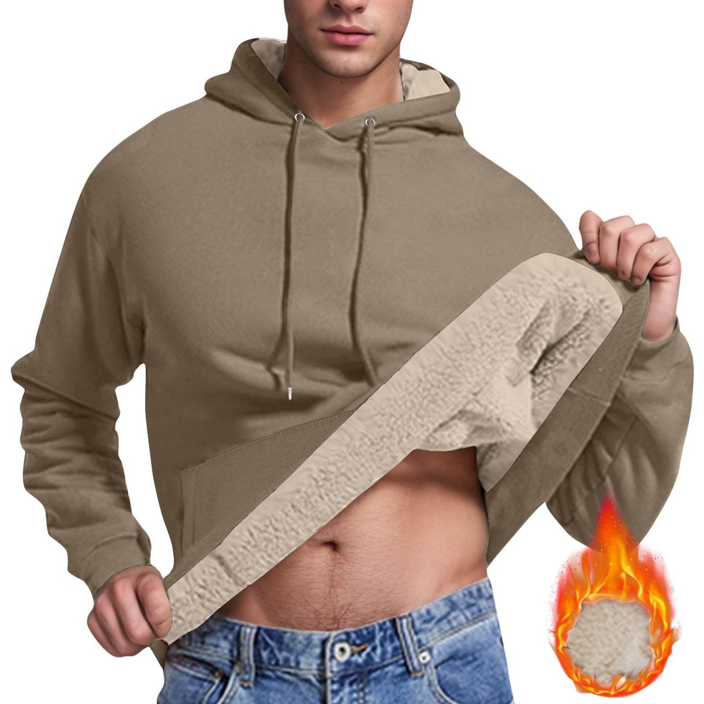 Men's Cashmere Hoodie - Slim Fit Cold Protection for Autumn Style - Buy Center