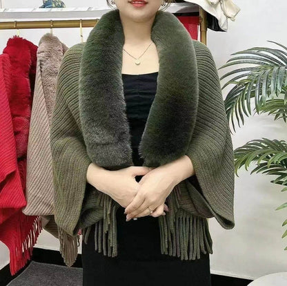 Fashion Personalized Knitted Cardigan Coat - Luxurious Warm Cashmere Wrap - Buy Center