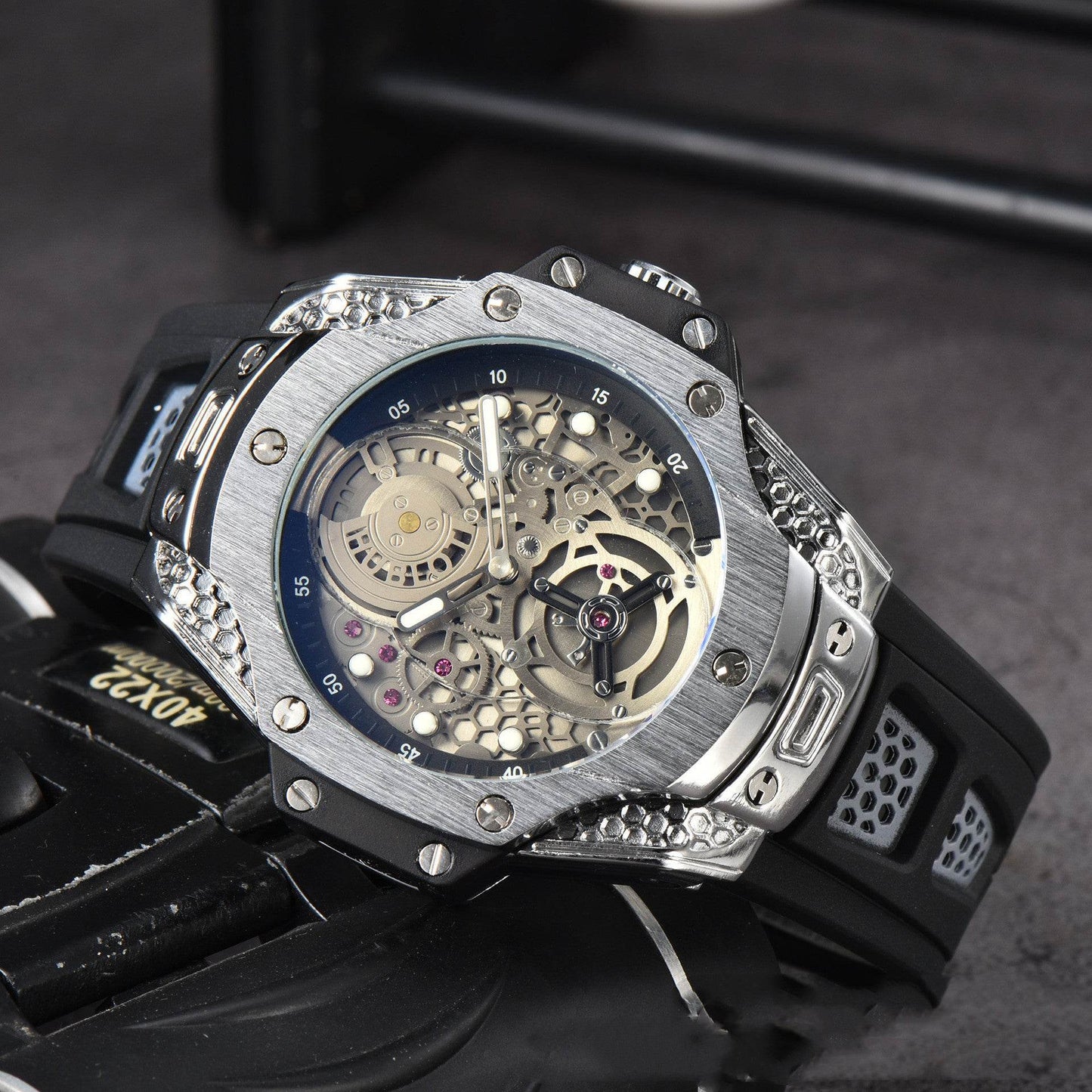 Buy Center Men's Quartz Tape Watch - Stylish Business Timepiece, 46mm Dial - Buy Center