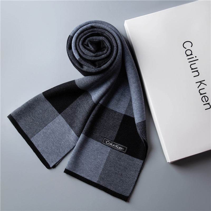 Trendy Warm Knitted Bib Scarf - Premium Wool for Stylish Winter Comfort - Buy Center