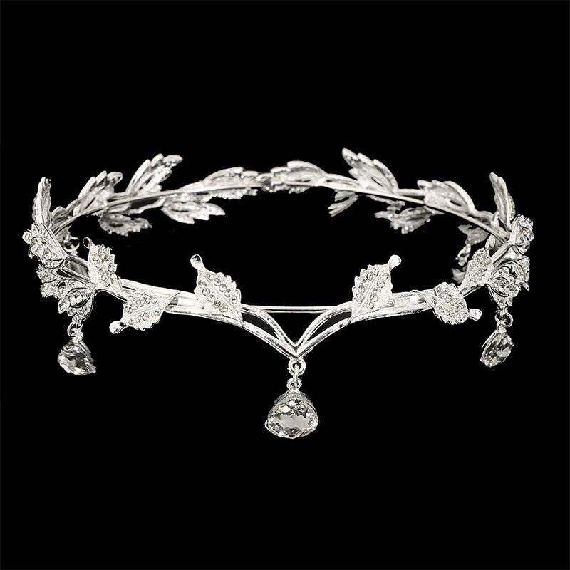 Elegant Rhinestone Hair Accessories - Forehead Crown for Weddings & Events - Buy Center