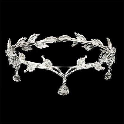 Elegant Rhinestone Hair Accessories - Forehead Crown for Weddings & Events - Buy Center