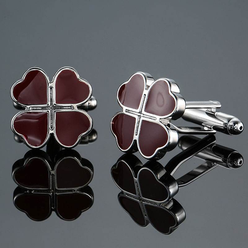 Grass Rose Gold & Silver Cufflinks - Premium Stylish Accessory for Anyone - Buy Center