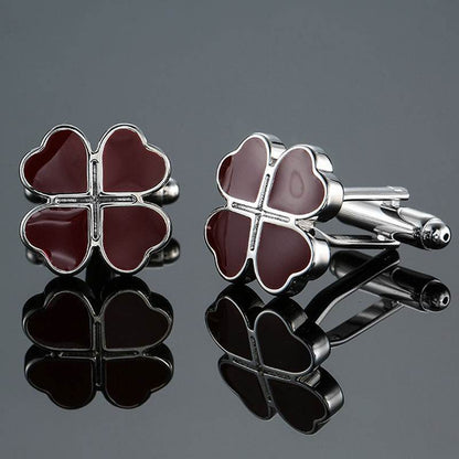 Grass Rose Gold & Silver Cufflinks - Premium Stylish Accessory for Anyone - Buy Center