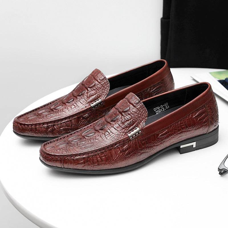 Buycenter Men's Casual Leather Shoes - Breathable, Wear-Resistant Style - Buy Center