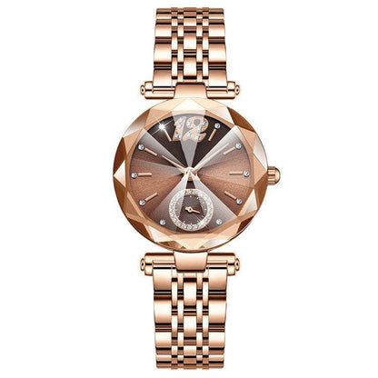 Buycenter Women's Quartz Dress Watch - Multi-pronged Gradient with Diamonds - Buy Center