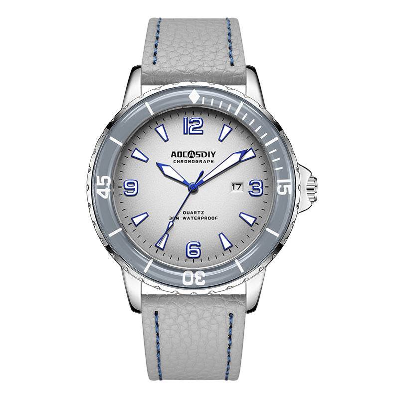 Buycenter Waterproof Men's Watch - Large Dial Quartz with Calendar - Buy Center