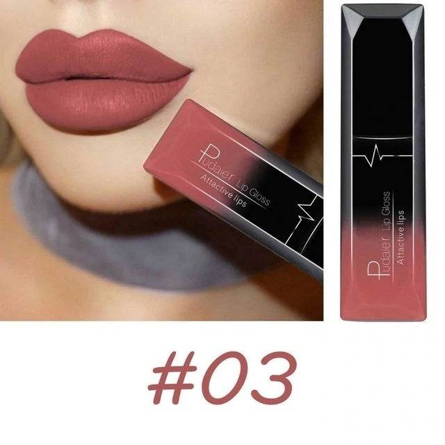 Makeup Matte Lip Gloss Lipstick - Long-Lasting, Waterproof, 21 Colors - Buy Center
