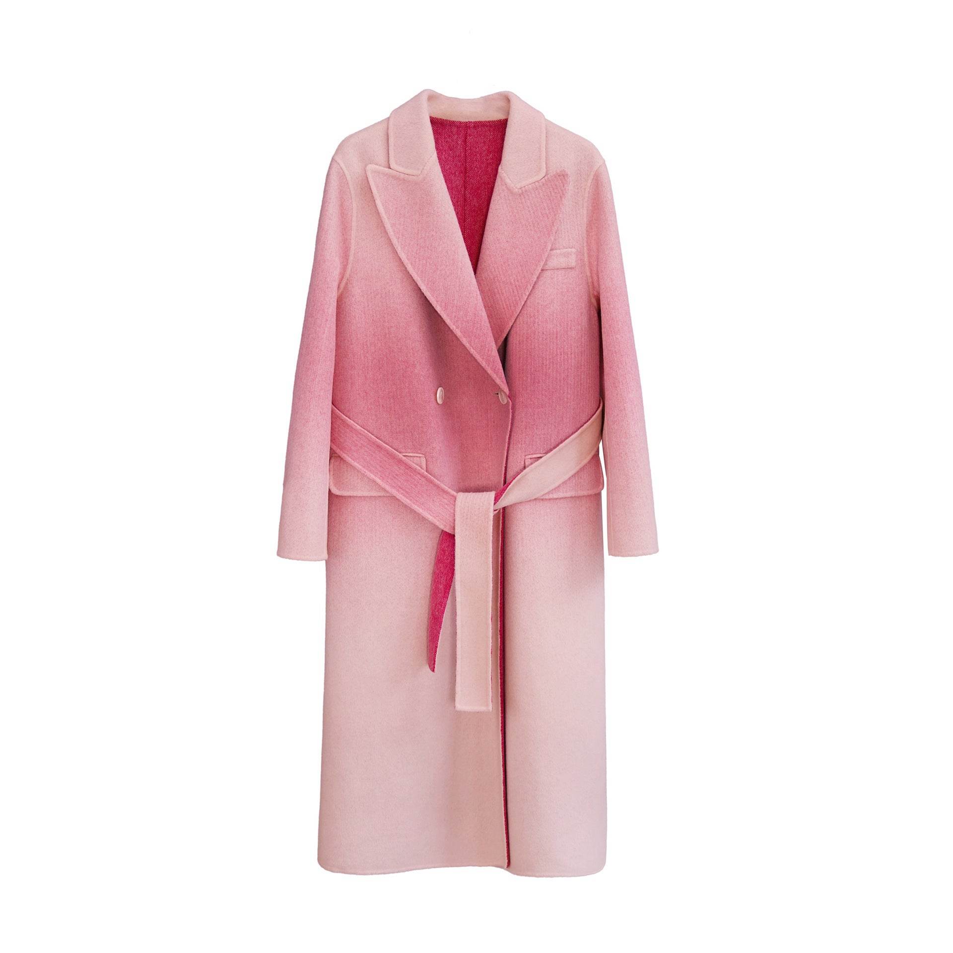 Buycenter Gradient Wool Overcoat for Women - Slim Fit & Comfortable - Buy Center