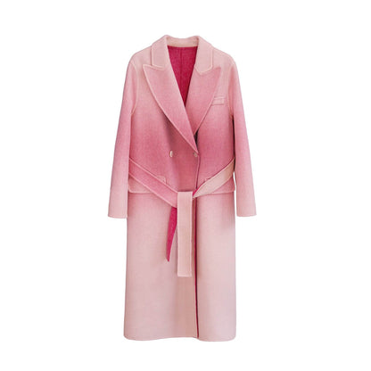 Buycenter Gradient Wool Overcoat for Women - Slim Fit & Comfortable - Buy Center