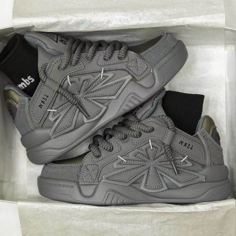 Niche Korean Style Daddy Shoes - Trendy Thick Bottom Casual Vulcanize Footwear - Buy Center