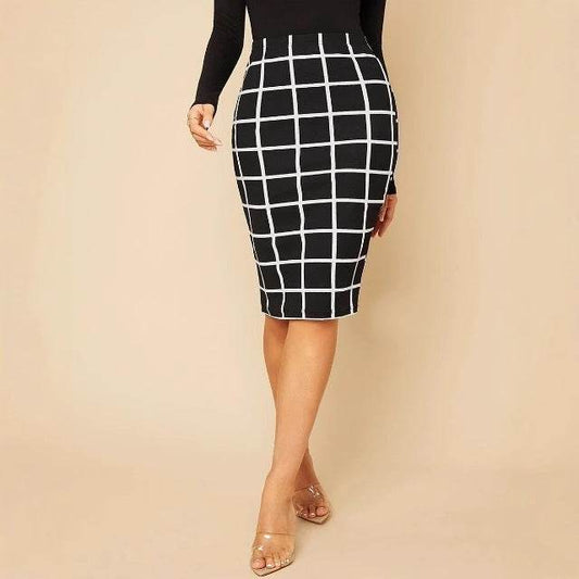 Elegant Women's Black Hip Skirt - Premium Polyester Fashion for All Occasions - Buy Center