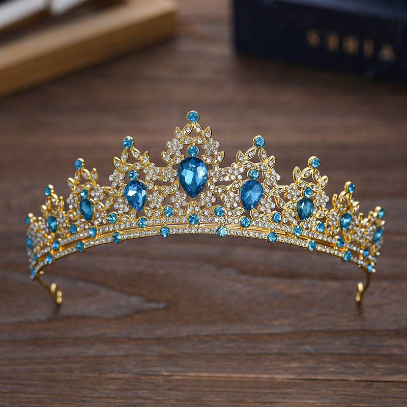 Buycenter Rhinestone Dark Crown - Baroque Halloween Dress-up Accessories - Buy Center