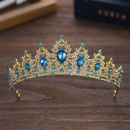 Buycenter Rhinestone Dark Crown - Baroque Halloween Dress-up Accessories - Buy Center