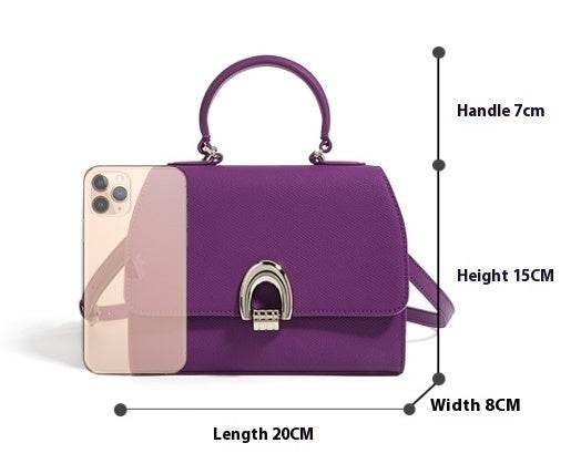 Buycenter Women's Casual Cowhide Handbag - Soft Shell Shape with Pocket - Buy Center