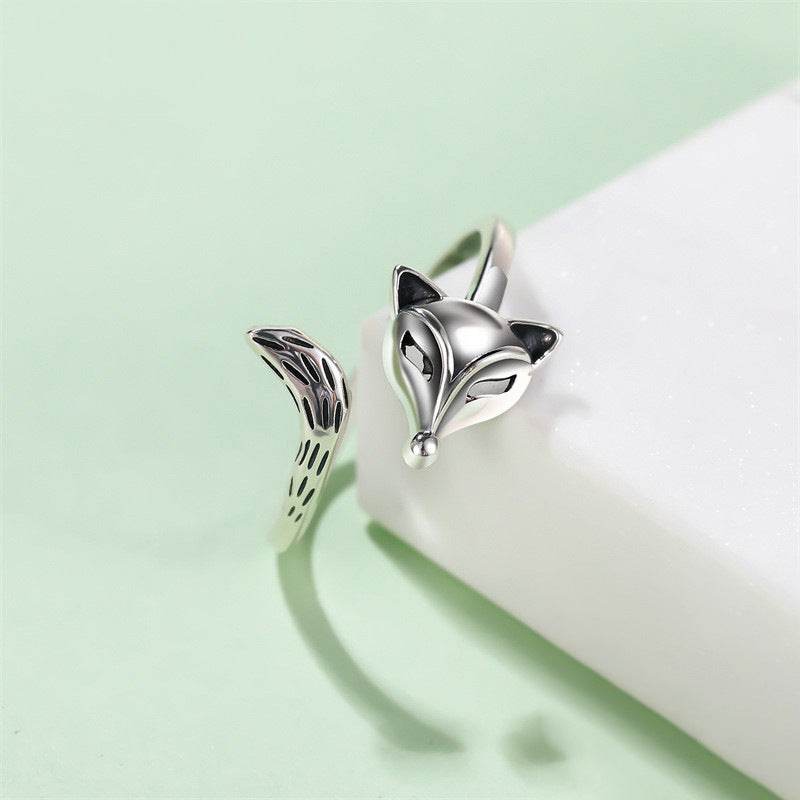 S925 Thai Silver Unisex Fox Ring - Elegant 925 Jewelry for Any Style - Buy Center