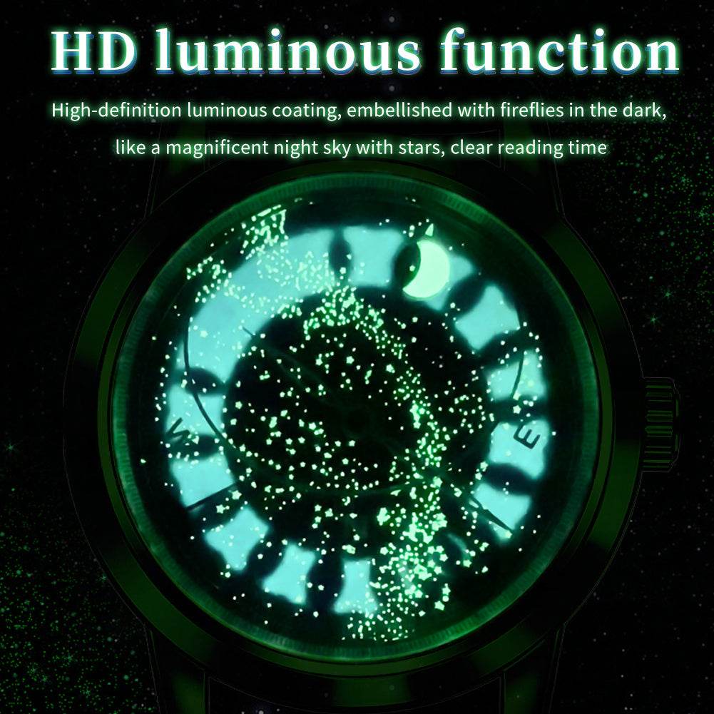 Buycenter Starry Sky Luminous Men's Watch - Full-Automatic Mechanical Timepiece - Buy Center