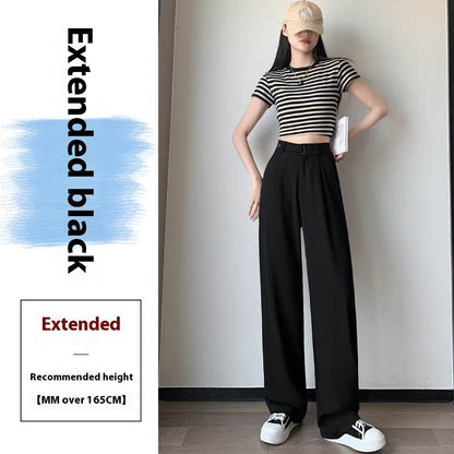 Buycenter Women's Wide-Leg Pants - High Waist Casual Drooping Style - Buy Center