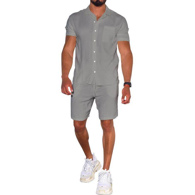 Buycenter Men's Summer Polo Shirt & Shorts Set - Stylish & Breathable - Buy Center