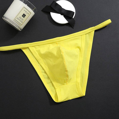 Men's Low Waist T-Shaped Thong - Premium Cotton Underwear in Vivid Colors - Buy Center
