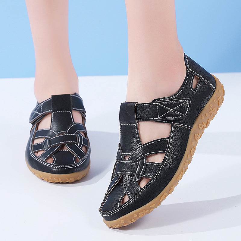 Beach Hollowed Flat Sandals - Stylish Comfort for Casual Summer Wear - Buy Center