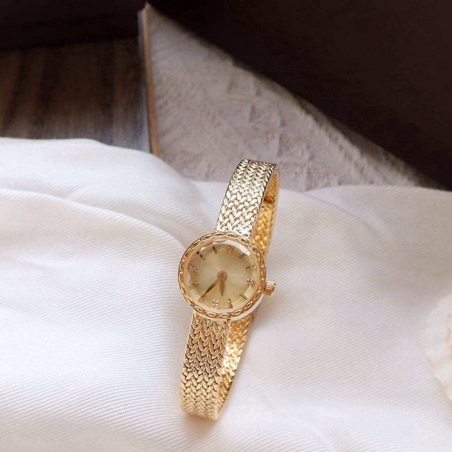 Buy Center Women's Retro Luxury Gold Watch - Elegant Small Design - Buy Center