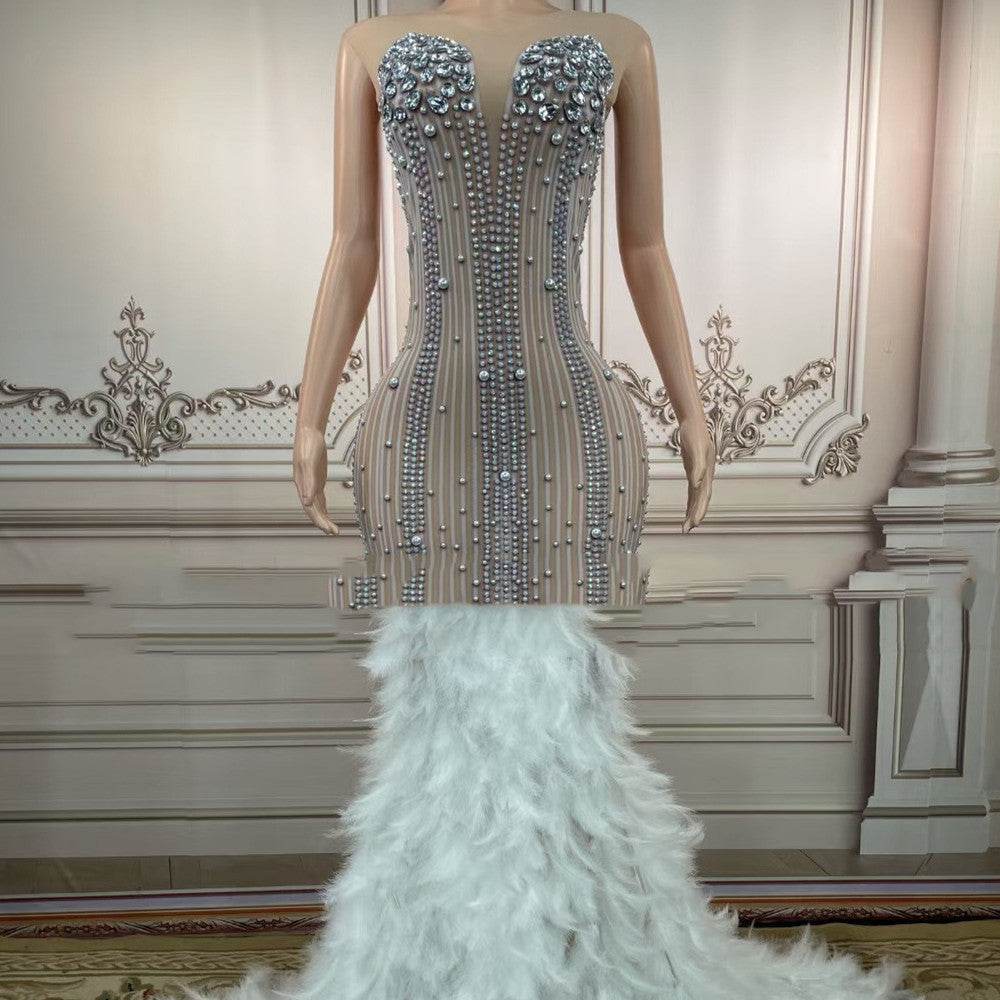 Buycenter Clubbing Dress - Thin Tight-Fit Sleeveless Night Outfit - Buy Center