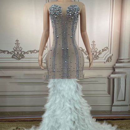 Buycenter Clubbing Dress - Thin Tight-Fit Sleeveless Night Outfit - Buy Center