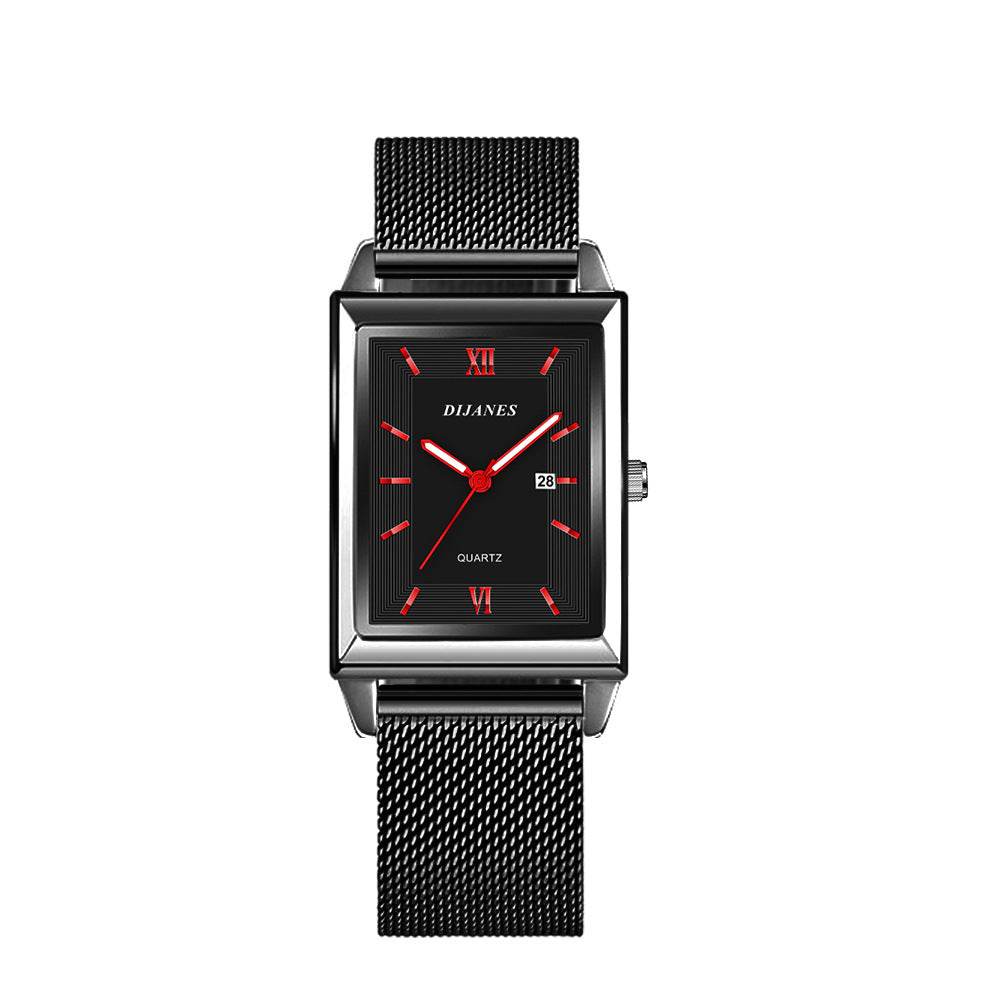Buycenter Business Men's Casual Quartz Watch - Stylish Square Design - Buy Center