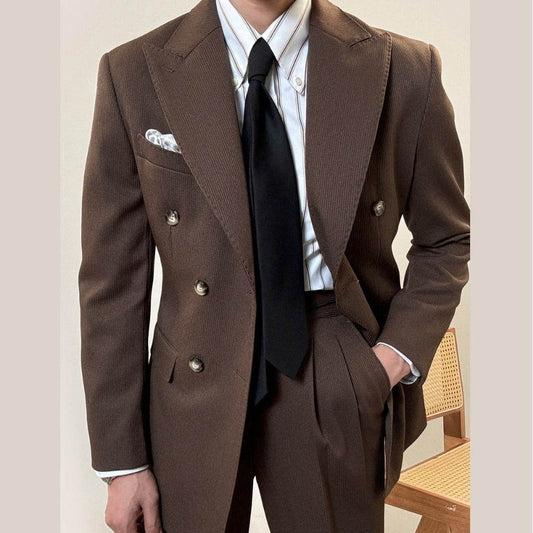 Spring Double Breasted Suit - Slim Fit for All Seasons & Modern Style - Buy Center