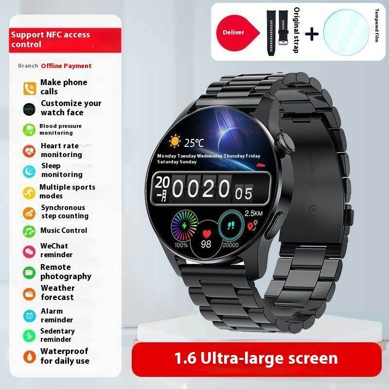 Sports Bracelet Smart Watch for Men - Bluetooth, Waterproof, Touch Screen - Buy Center