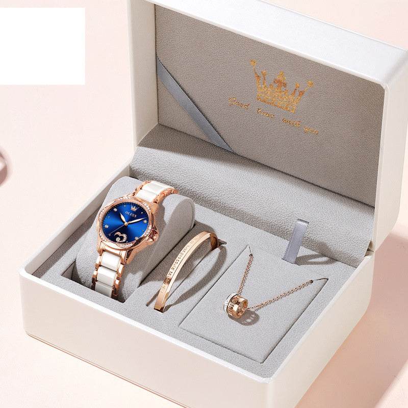 Fashion Automatic Mechanical Ladies Watch - Waterproof & Luminous Design - Buy Center