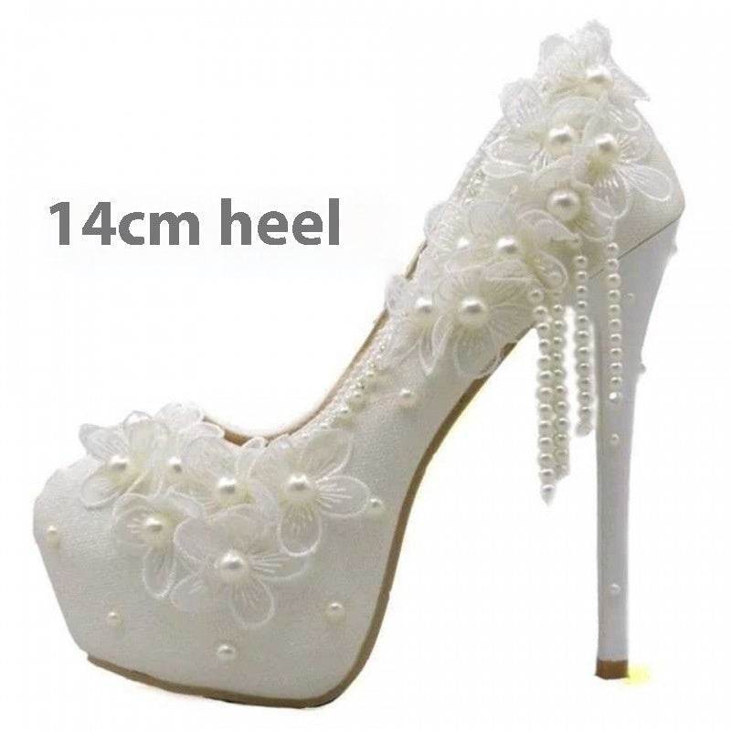 Buycenter Korean Style High-Heeled Pumps - Elegant Flower Rhinestones - Buy Center