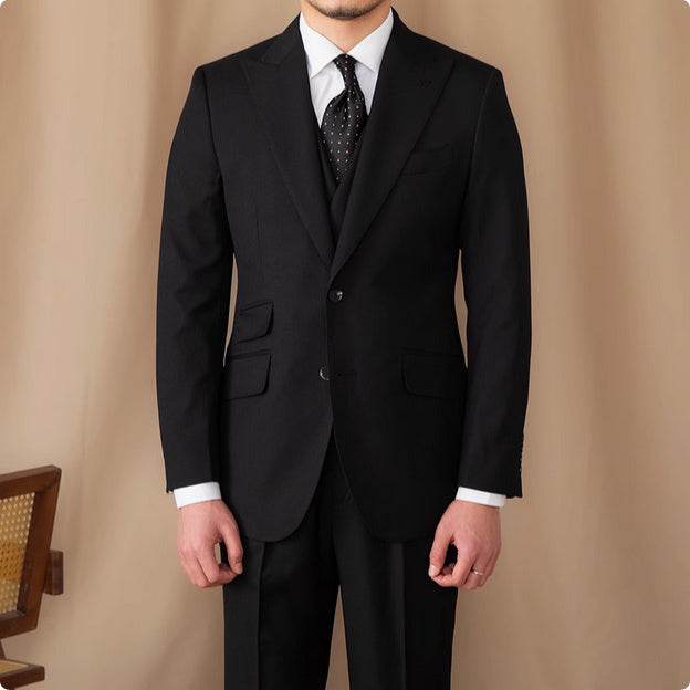 Trendy Three-Piece Business Suit - Premium Wool, Perfect for Any Occasion - Buy Center