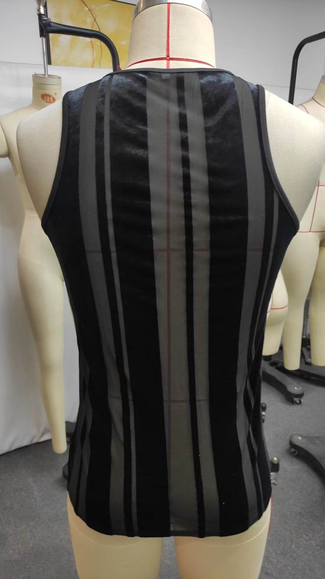 Summer Men's Mesh See-through Vest - Stylish Solid Color for Leisure Wear - Buy Center