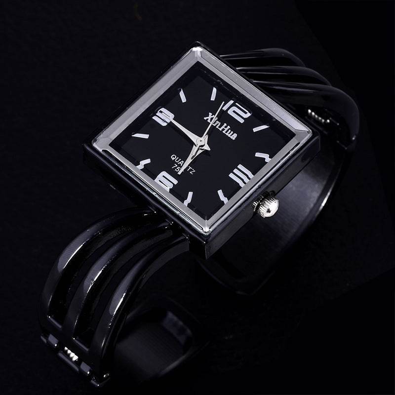 Buy Center Ladies Quartz Bracelet Watch - Stylish Square Dial & Alloy Strap - Buy Center