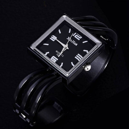 Buy Center Ladies Quartz Bracelet Watch - Stylish Square Dial & Alloy Strap - Buy Center