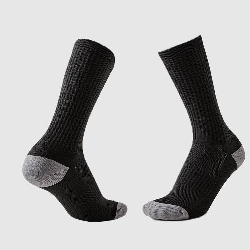 Solid Color Non-Slip Football Socks - Shock-Absorbing, Wear-Resistant Design - Buy Center