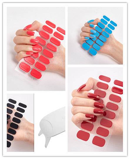 Waterproof Letter Color Nail Stickers - Long Lasting Stylish Designs - Buy Center