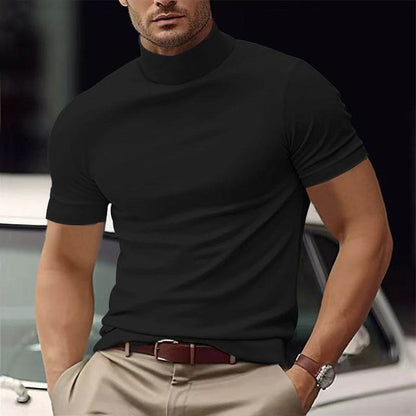 Men's Casual T-Shirt - Slim Fit Solid Color for Spring and Summer - Buy Center