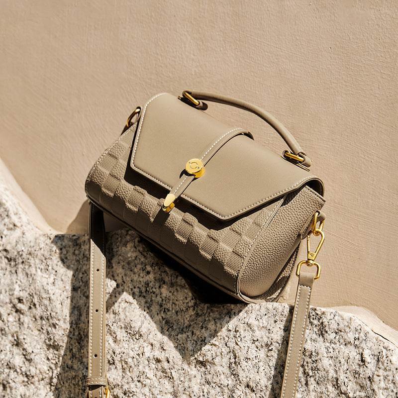 Buycenter Premium Genuine Leather Handbag - Light Luxury Crossbody - Buy Center