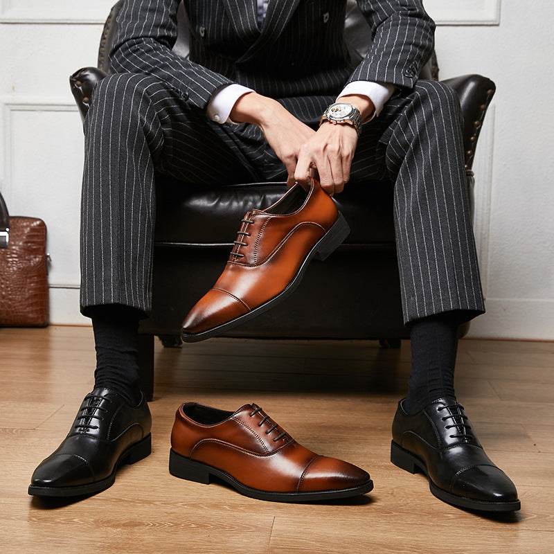 Buycenter Formal Wear Oxford Shoes - Height Increasing, Genuine Leather - Buy Center