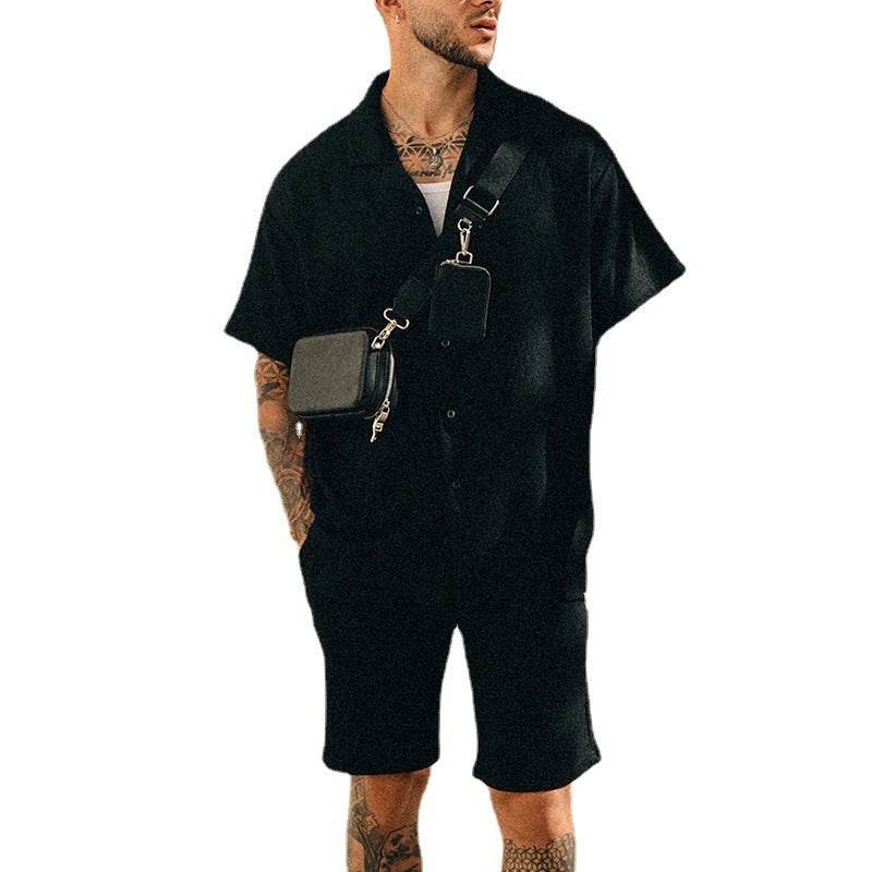 Buycenter Men's Summer T-shirt & Shorts Set - Comfortable Short Sleeve Style - Buy Center