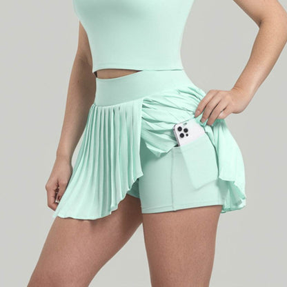Buycenter Pleated Tennis Skirt - Stylish Outdoor Running and Fitness Skirt - Buy Center