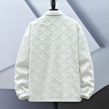 Men's Loose Fashion Jacket - Lightweight Polyester Trench Coat for Teens - Buy Center