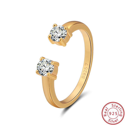 Sterling Silver Temperament Ring - Adjustable Modern Design for Every Occasion - Buy Center