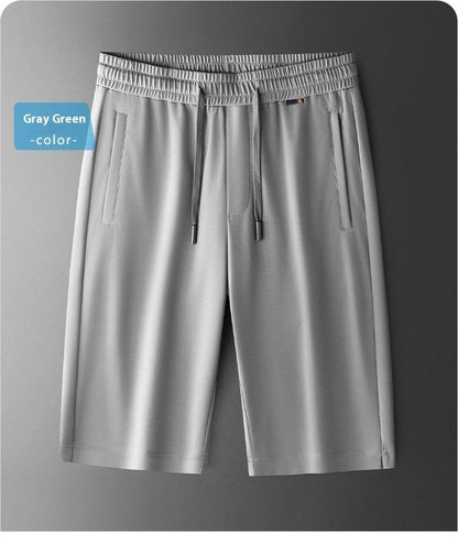 Buycenter Men's Mulberry Silk Straight Shorts - Cool & Skin-Friendly - Buy Center