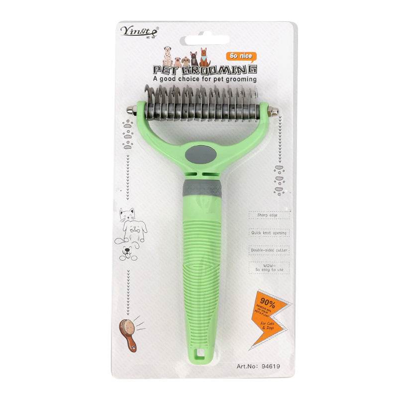 Eco-Friendly Green Pet Comb - Easy Cat Hair Removal & Grooming Tool - Buy Center