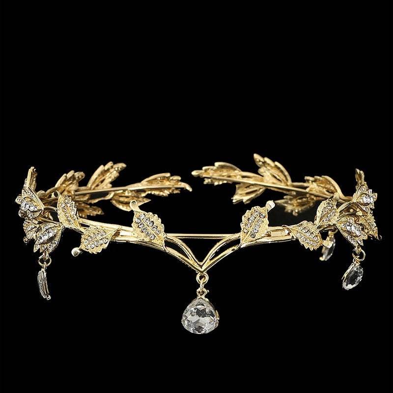 Elegant Rhinestone Hair Accessories - Forehead Crown for Weddings & Events - Buy Center