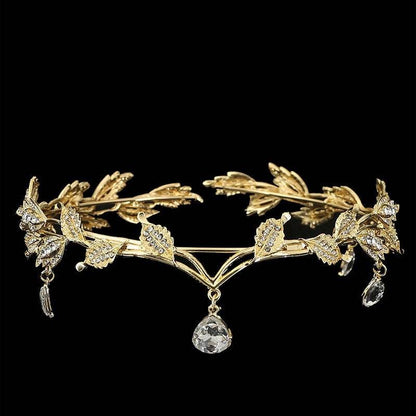 Elegant Rhinestone Hair Accessories - Forehead Crown for Weddings & Events - Buy Center